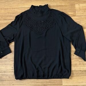 Black 3/4 sleeve blouse